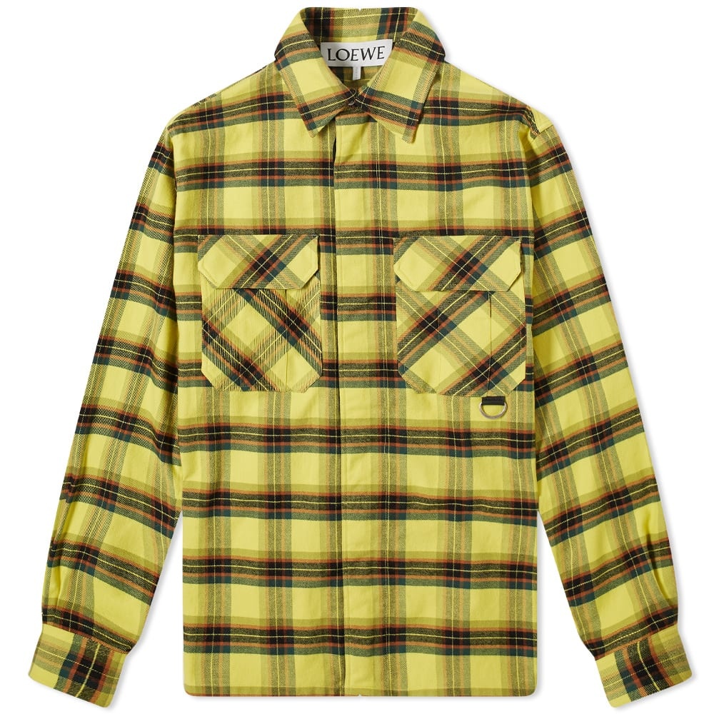 Loewe Check Flannel Zip Overshirt - 1