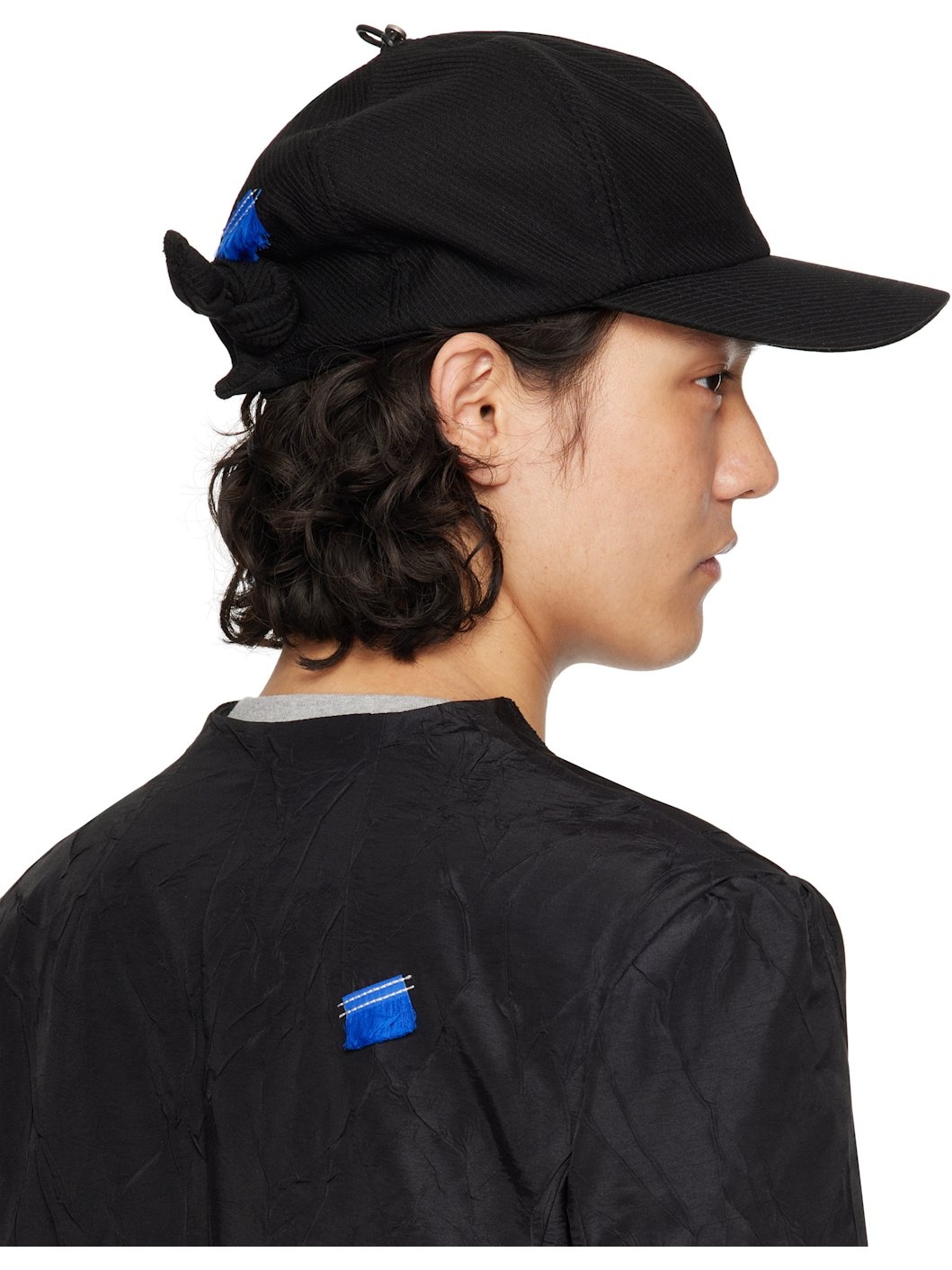 Black Wool Cap - 3