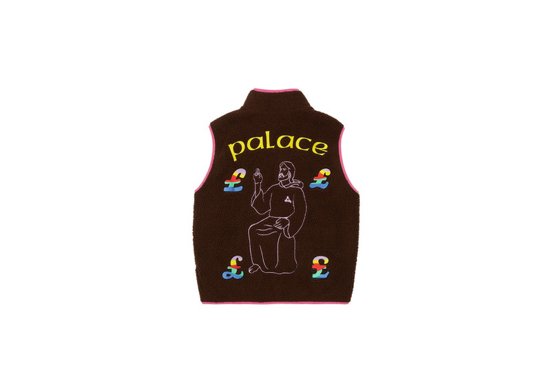 PALACE JESUS GILET BROWN outlook