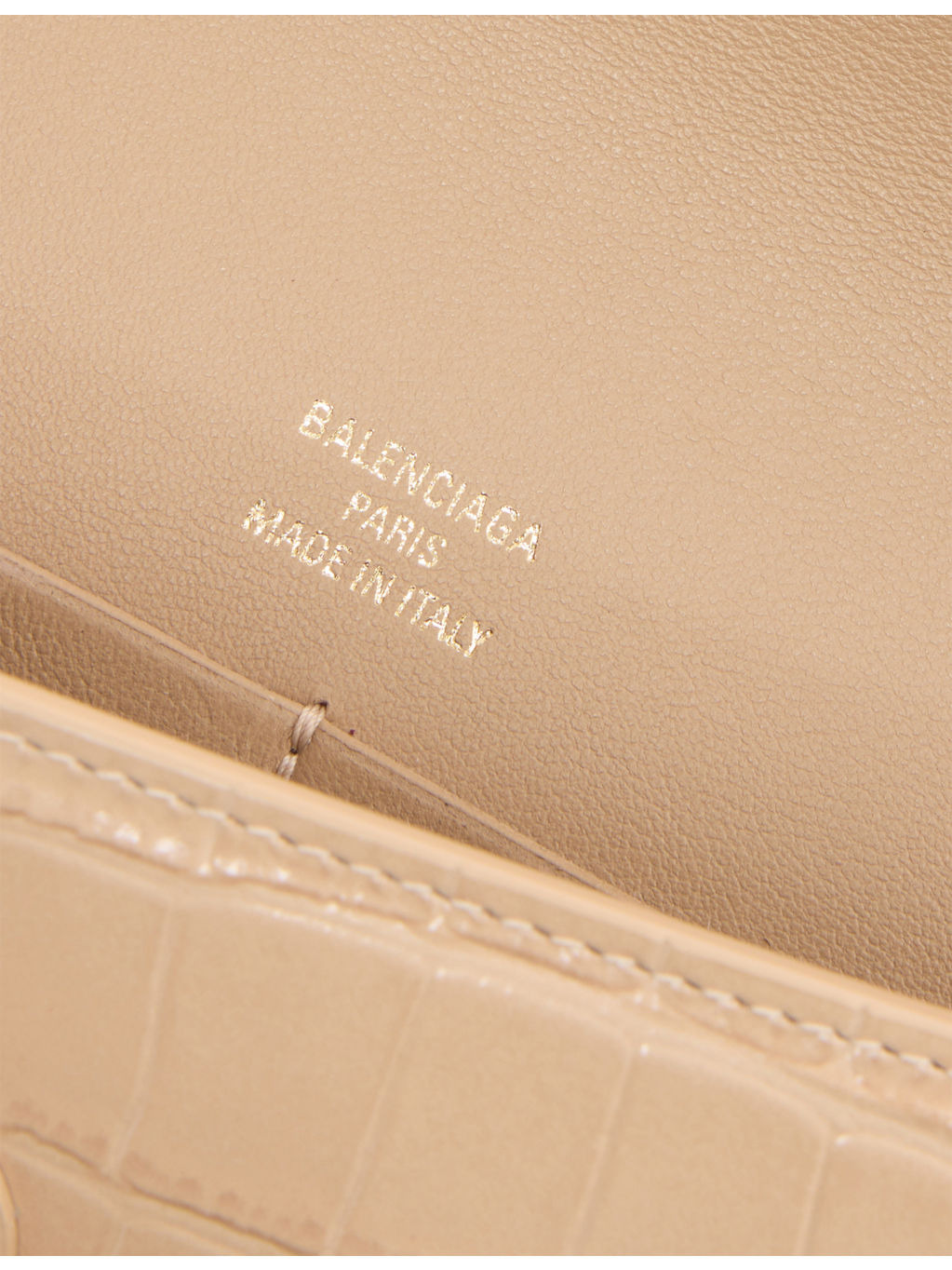 Hourglass Croc-Effect Leather Pochette - 5
