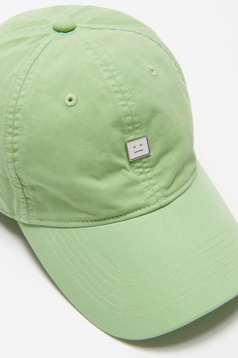 Face logo patch cap - Mint green 4