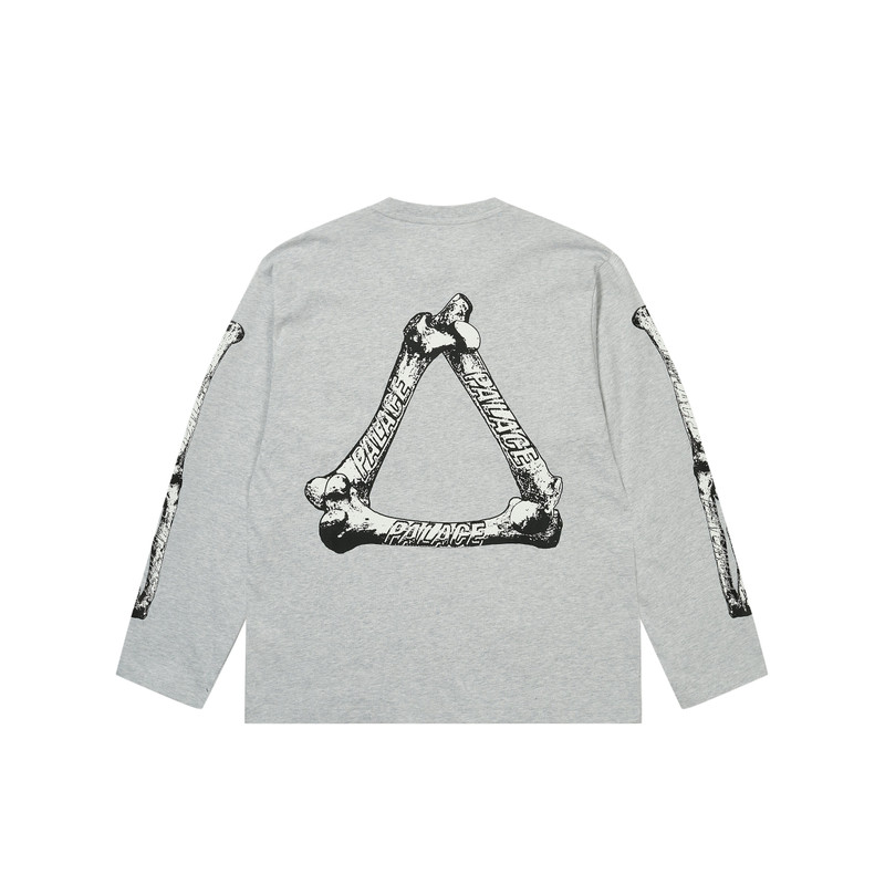 TRI-BONE LONGSLEEVE GREY MARL 1