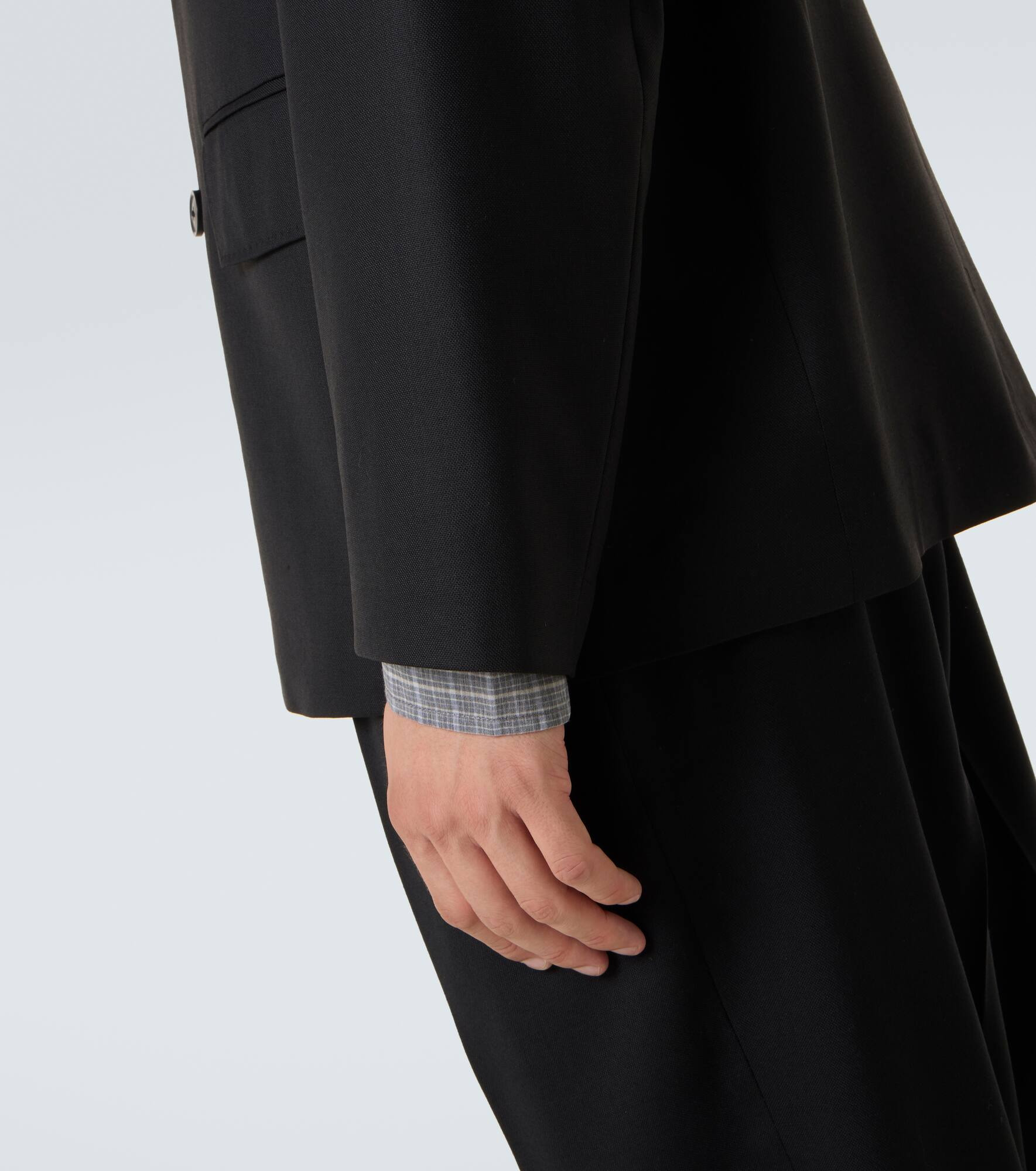 Unconstructed wool blazer - 7