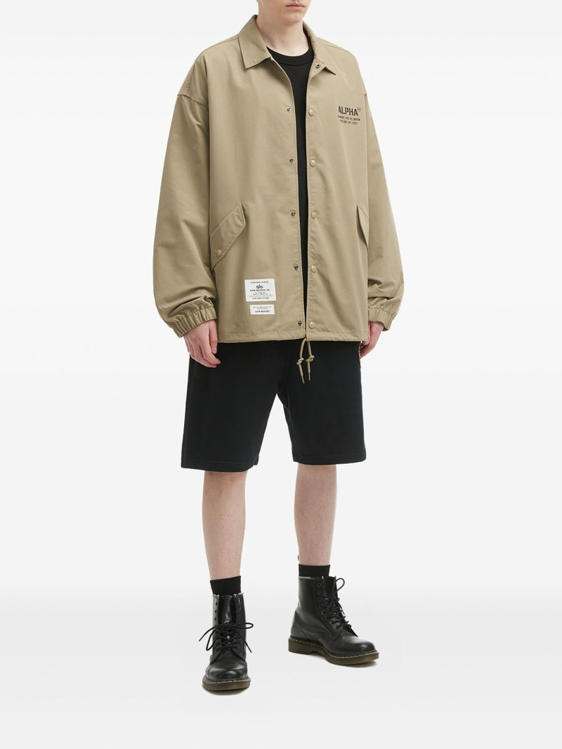 ALPHA INDUSTRIES patch-logo cotton shorts outlook