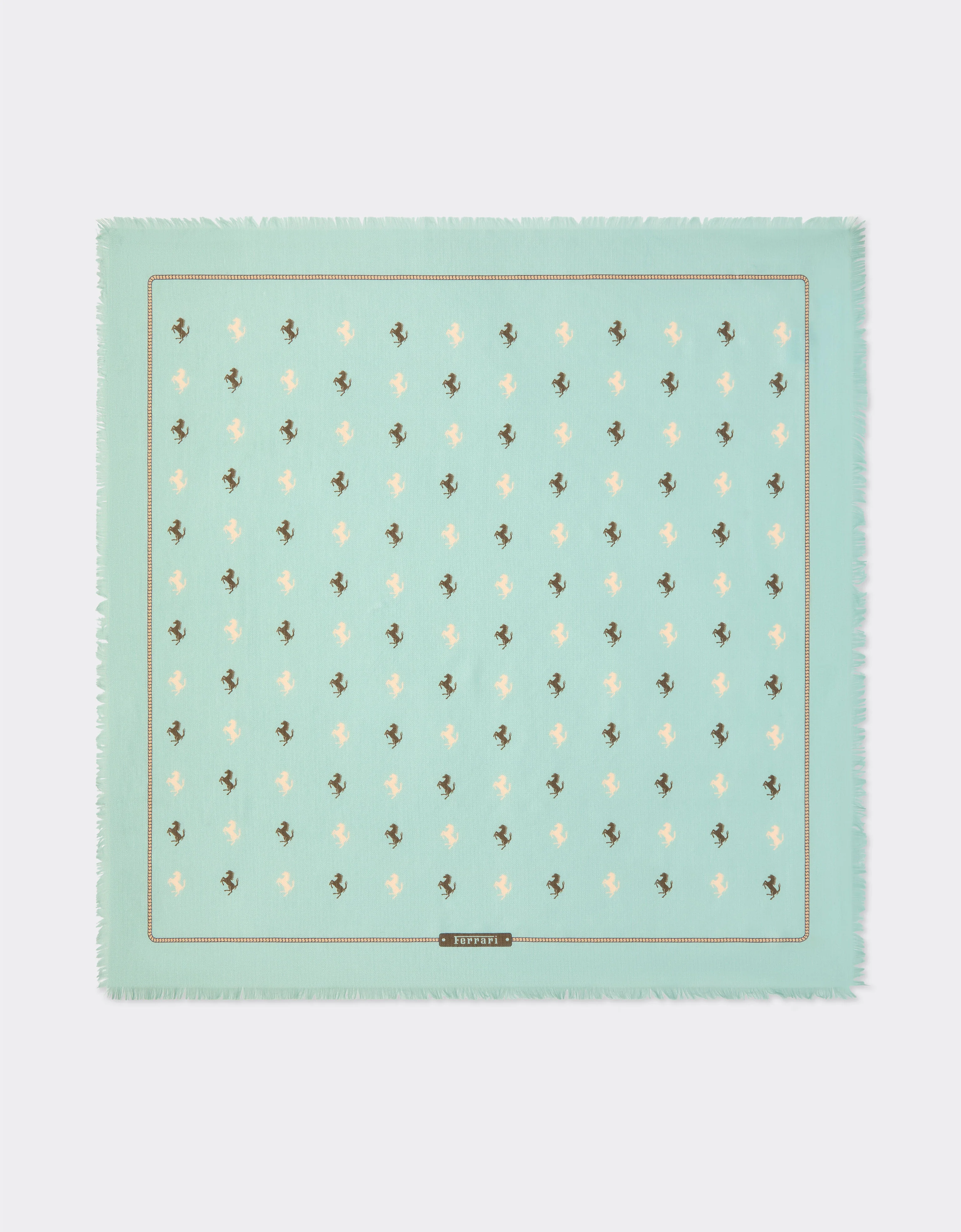 Cotton and silk twill scarf - 1