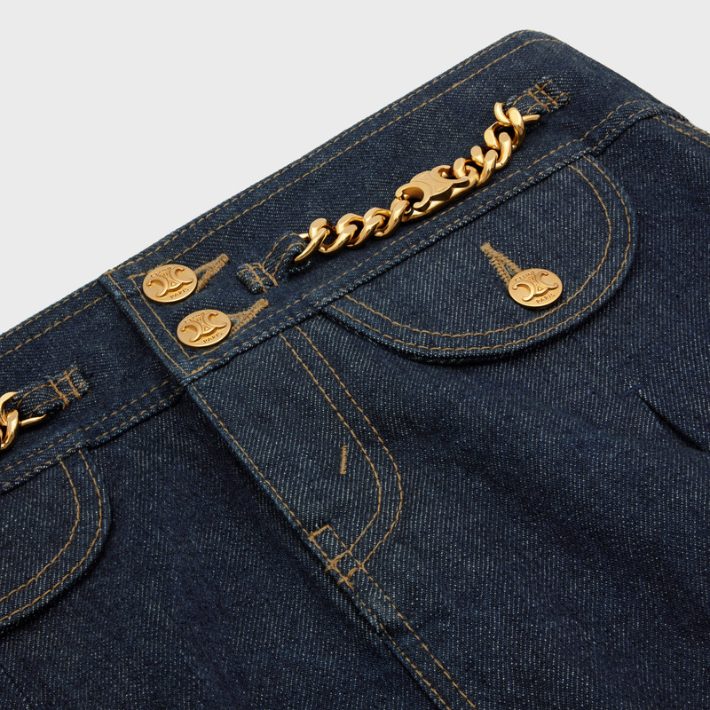 Mini skirt in rinsed wash denim 3