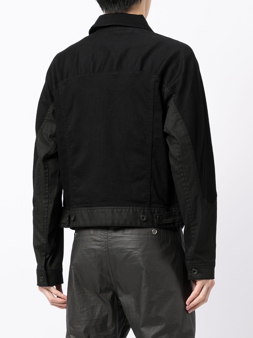 panelled cropped jacket - 4