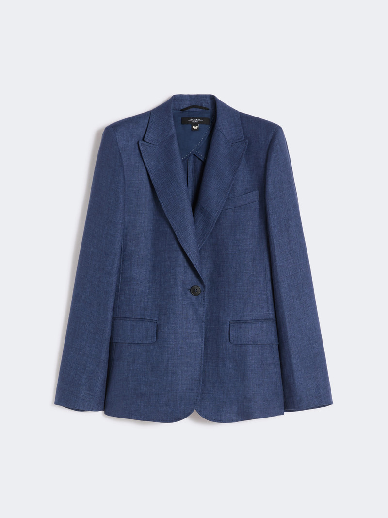 NALUT Linen canvas blazer - NAVY 1