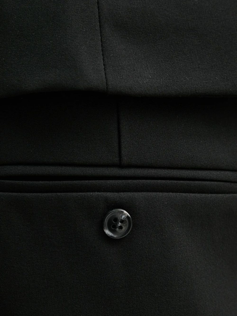 button-detail wrap mini straight skirt - 3