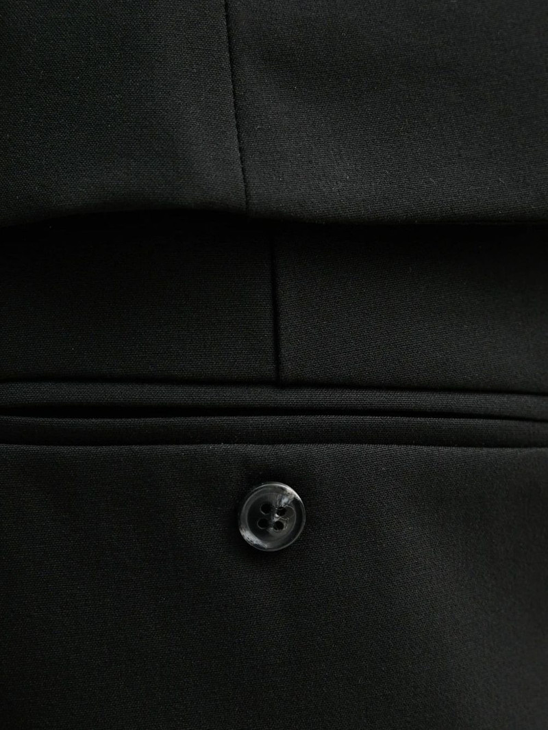 button-detail wrap mini straight skirt 3