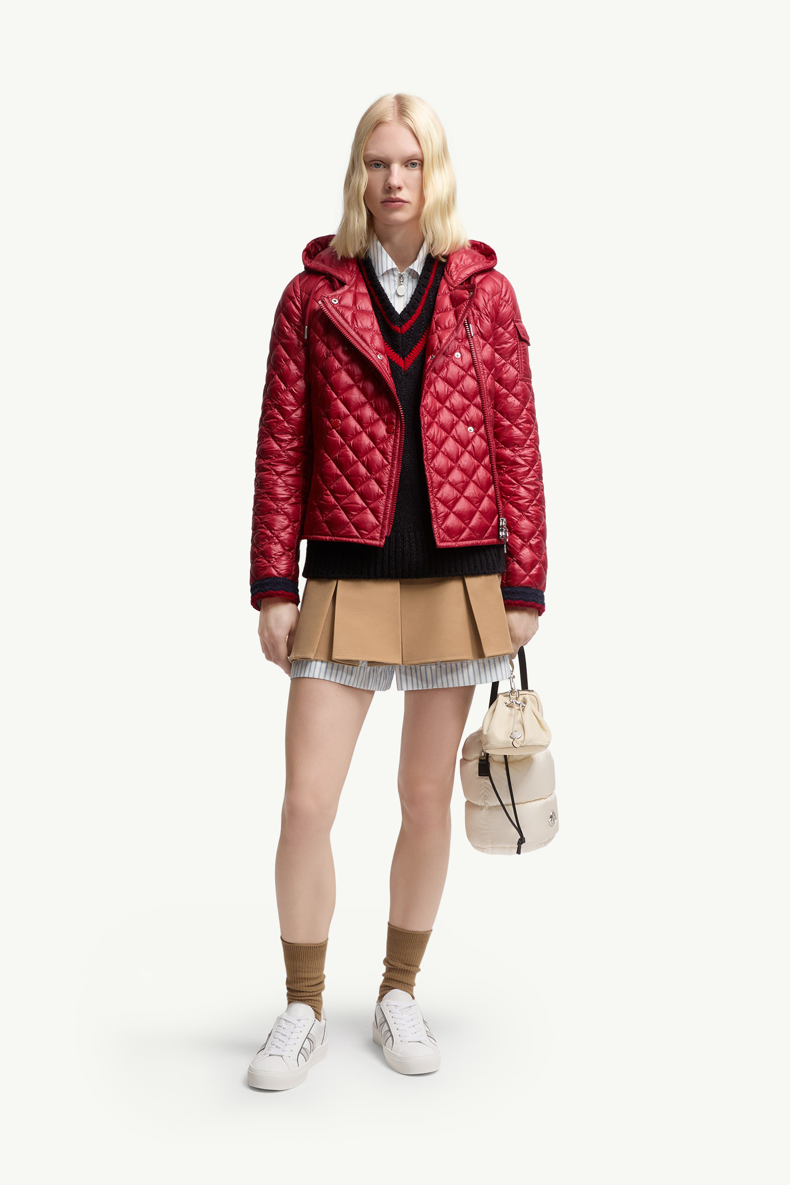 Corbelin Diamond-Quilted Hooded Short Down Jacket - 2