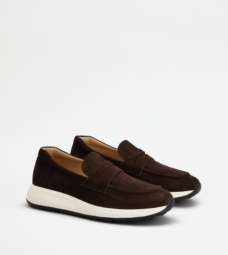 SPORTY LOAFERS IN SUEDE - BROWN 2