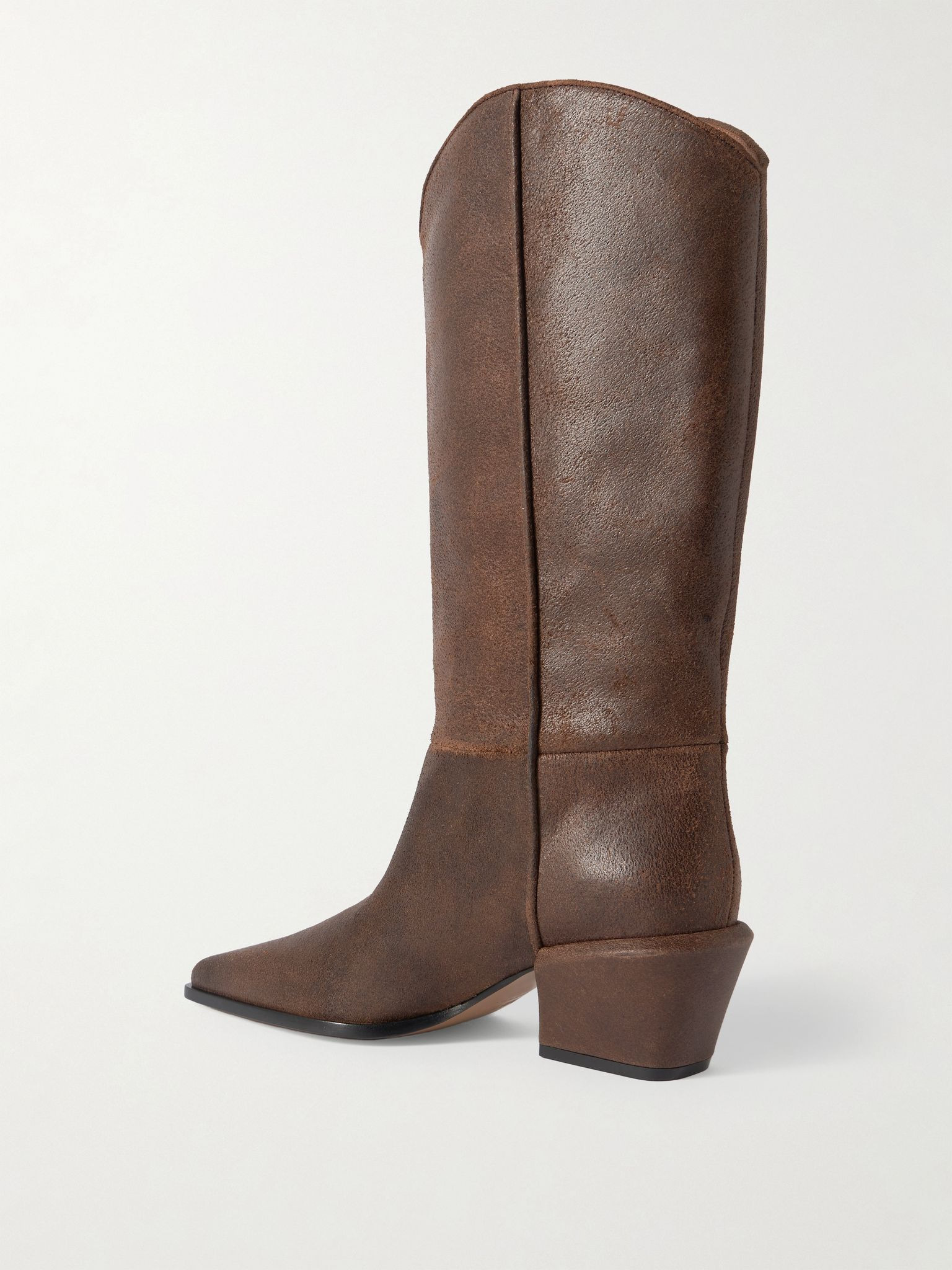 Bettina leather ankle boots Dark brown - 3