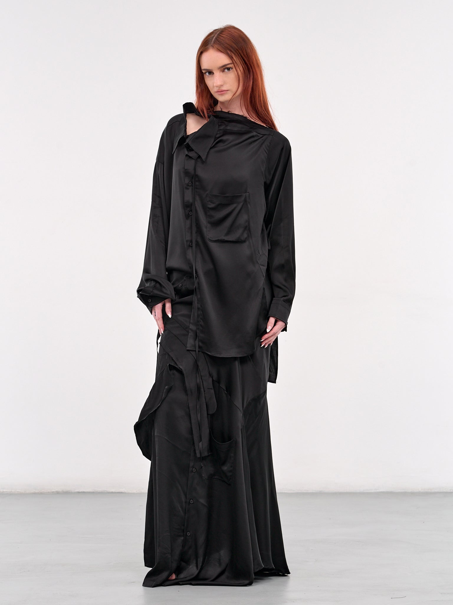 Deconstructed Shirt Dress - 6