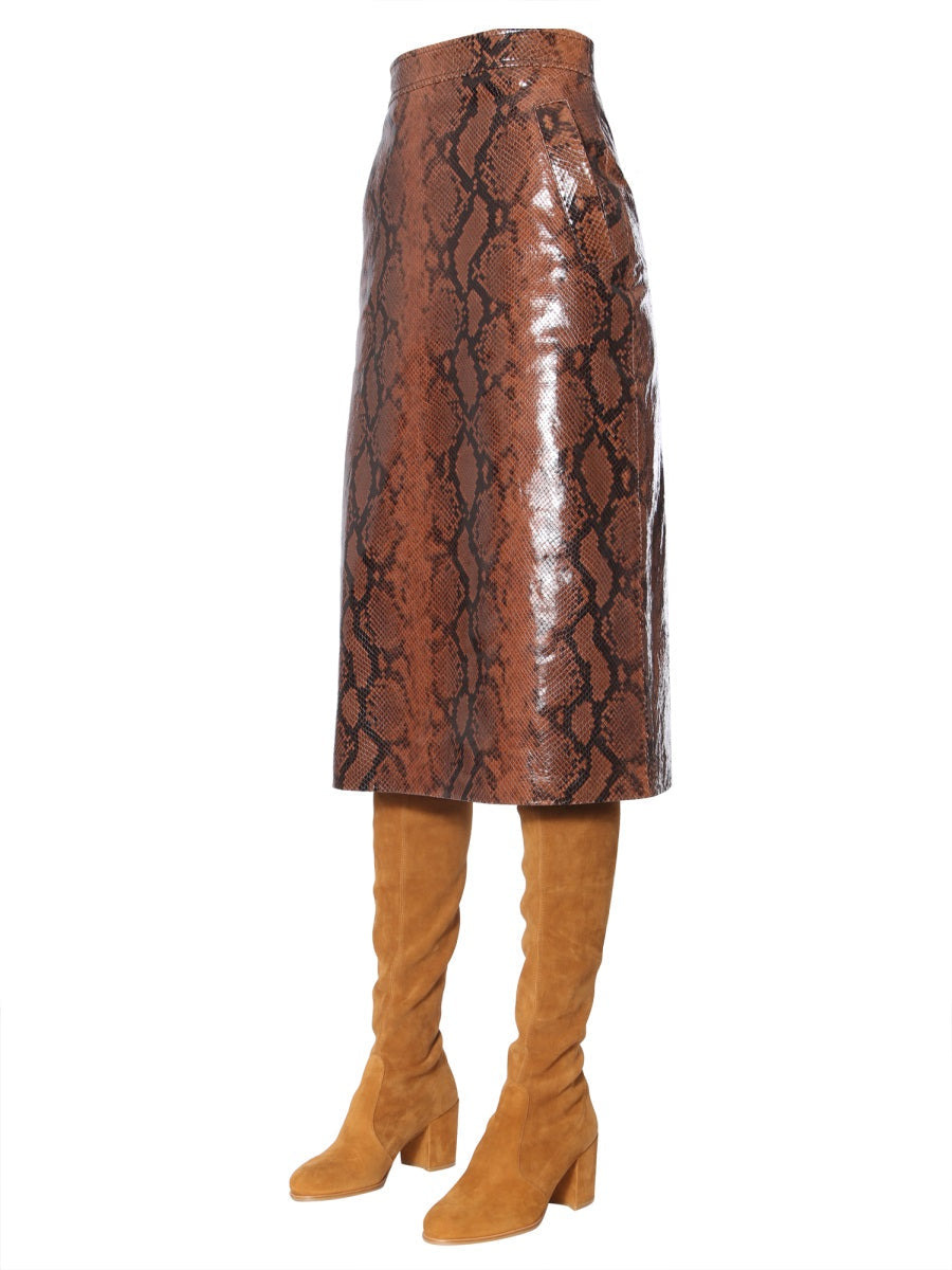 Dsquared Women Python Print Skirt - 3