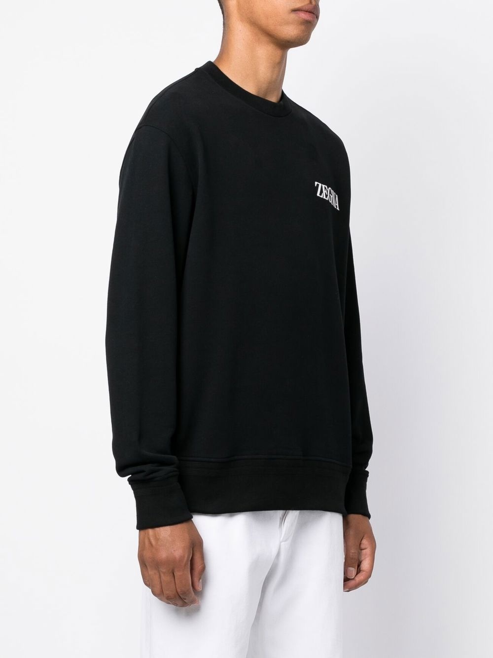chest logo-print detail sweatshirt - 3