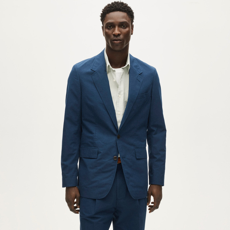 Relaxed-fit suit jacket in cotton poplin 3