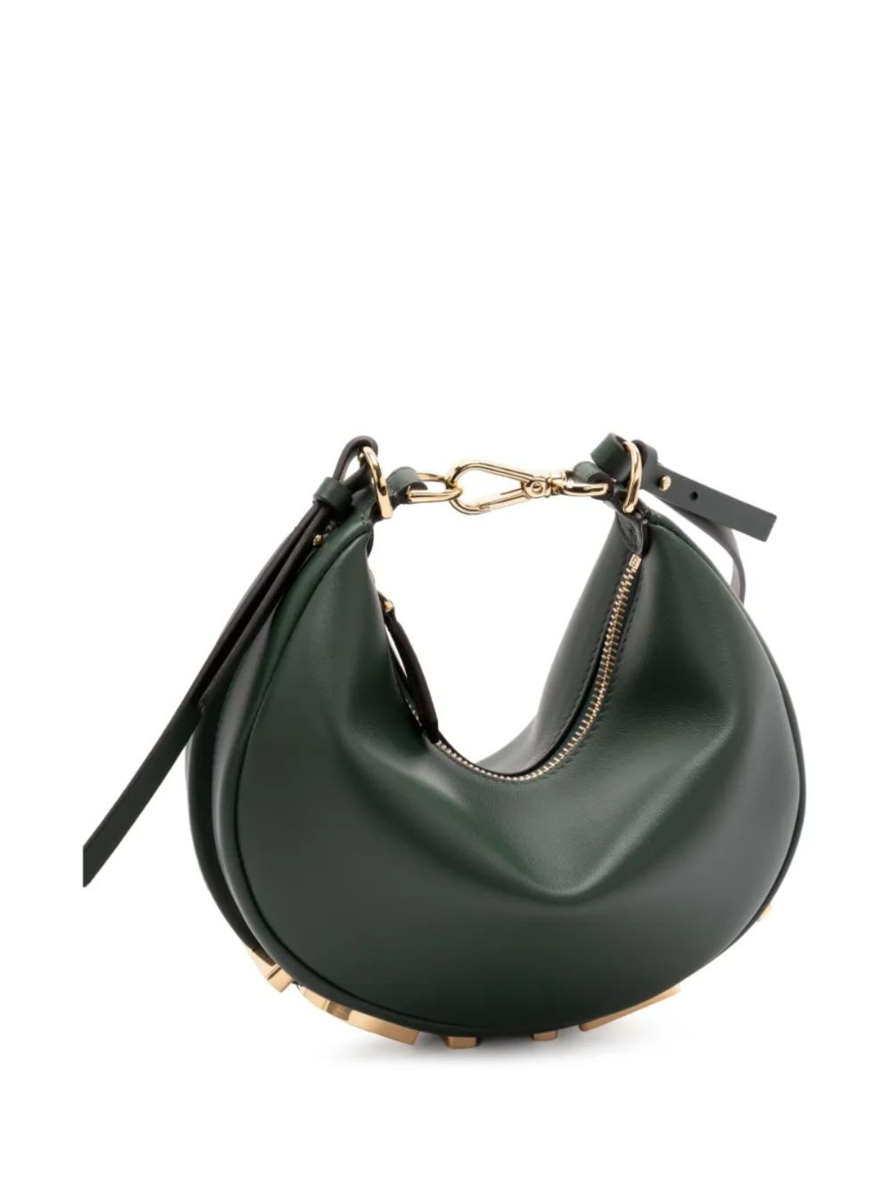FENDI MINI FENDIGRAPH MATTE LEATHER CLUTCH - 3