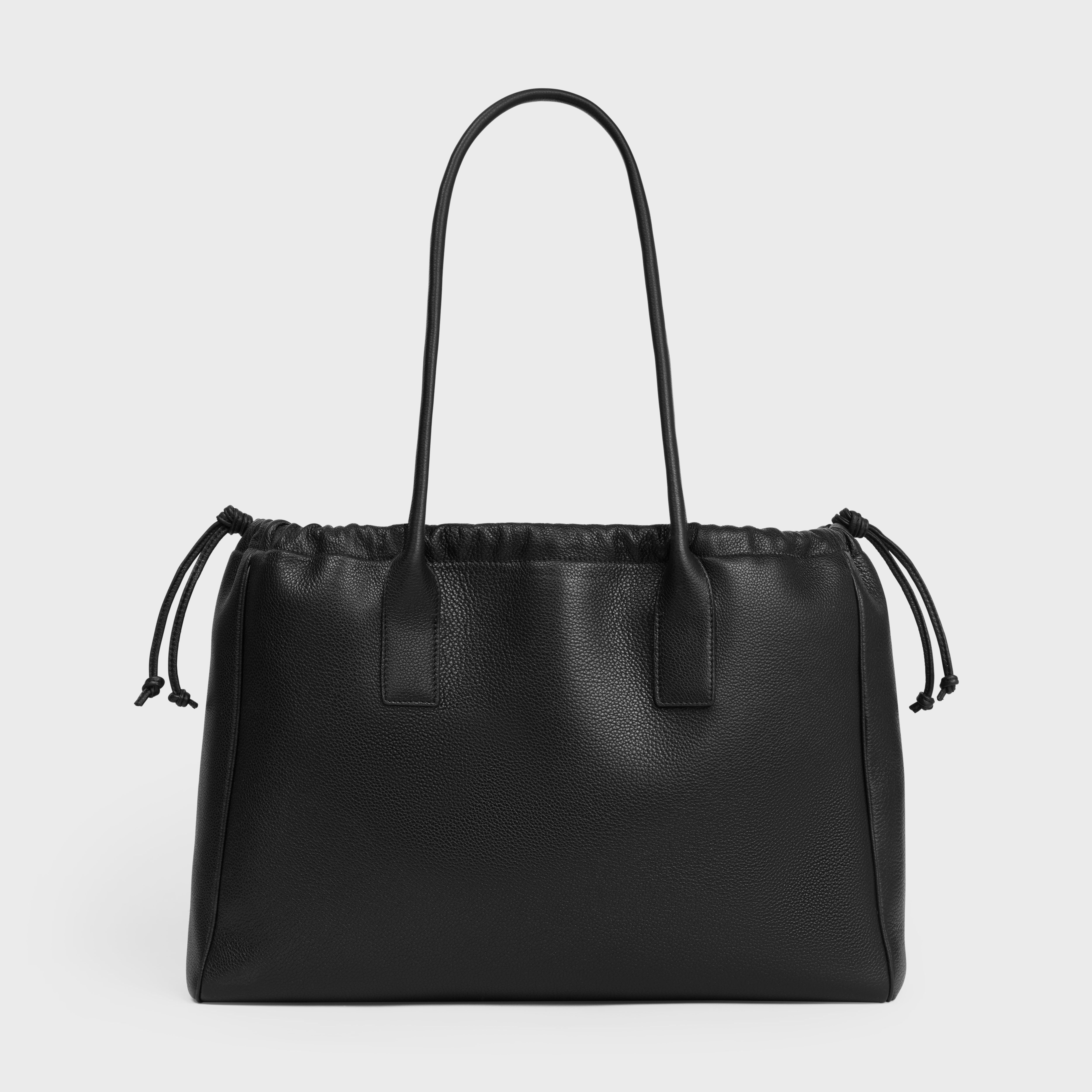 cabas drawstring cuir triomphe in Grained calfskin - 3