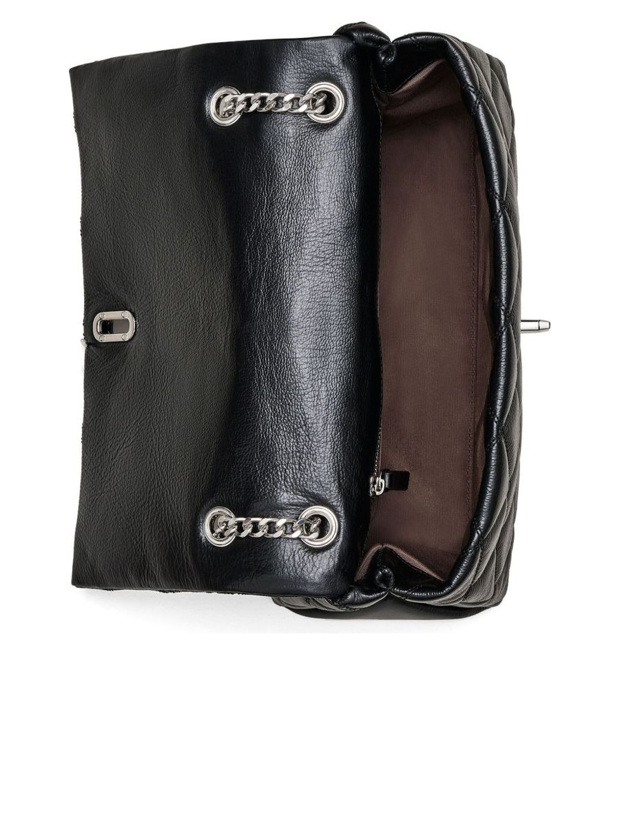 The Dual Chain Leather Shoulder Bag - 5