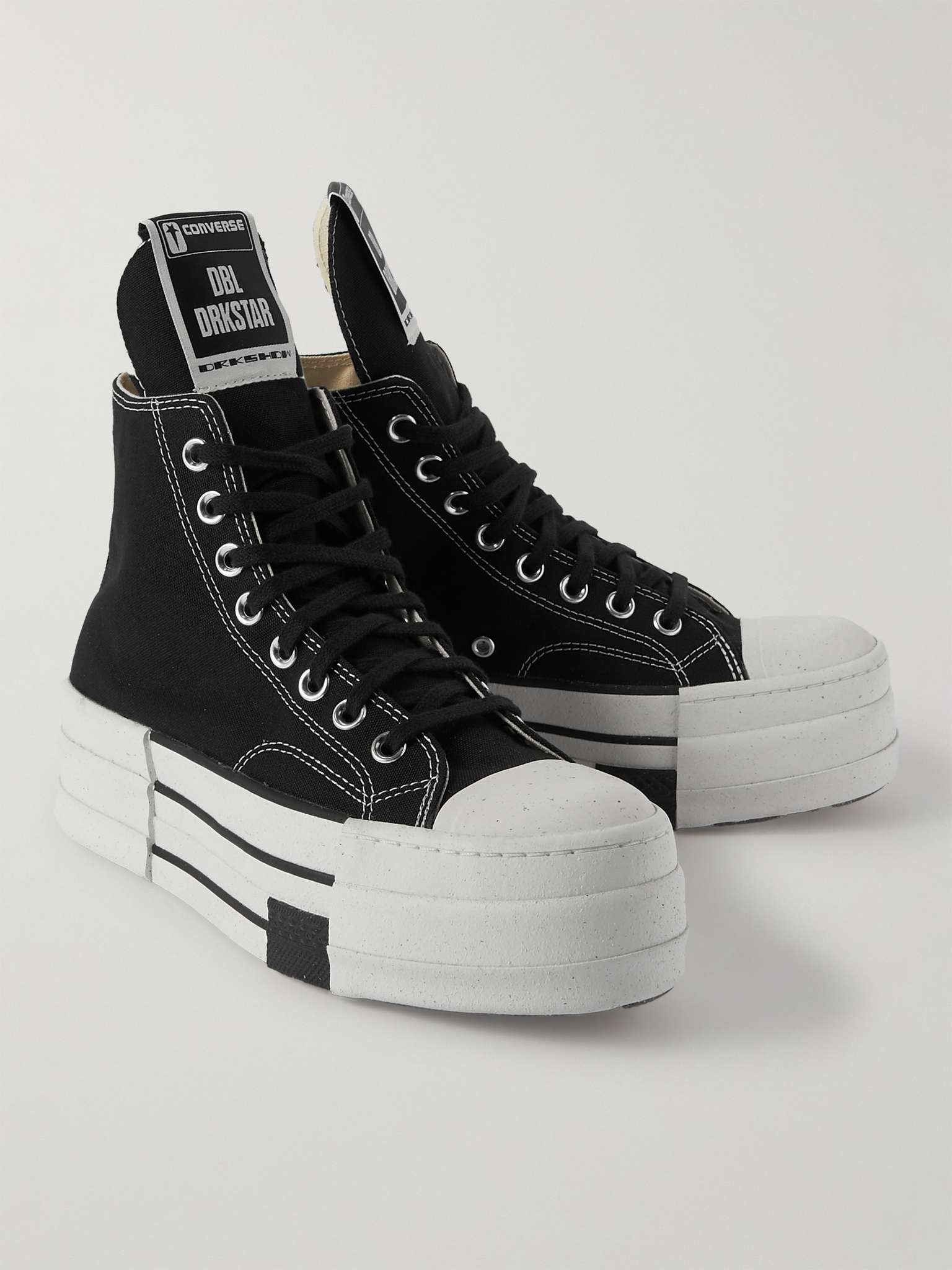 + Converse DRKSHDW DBL DRKSTAR Chuck 70 Canvas High-Top Sneakers - 4