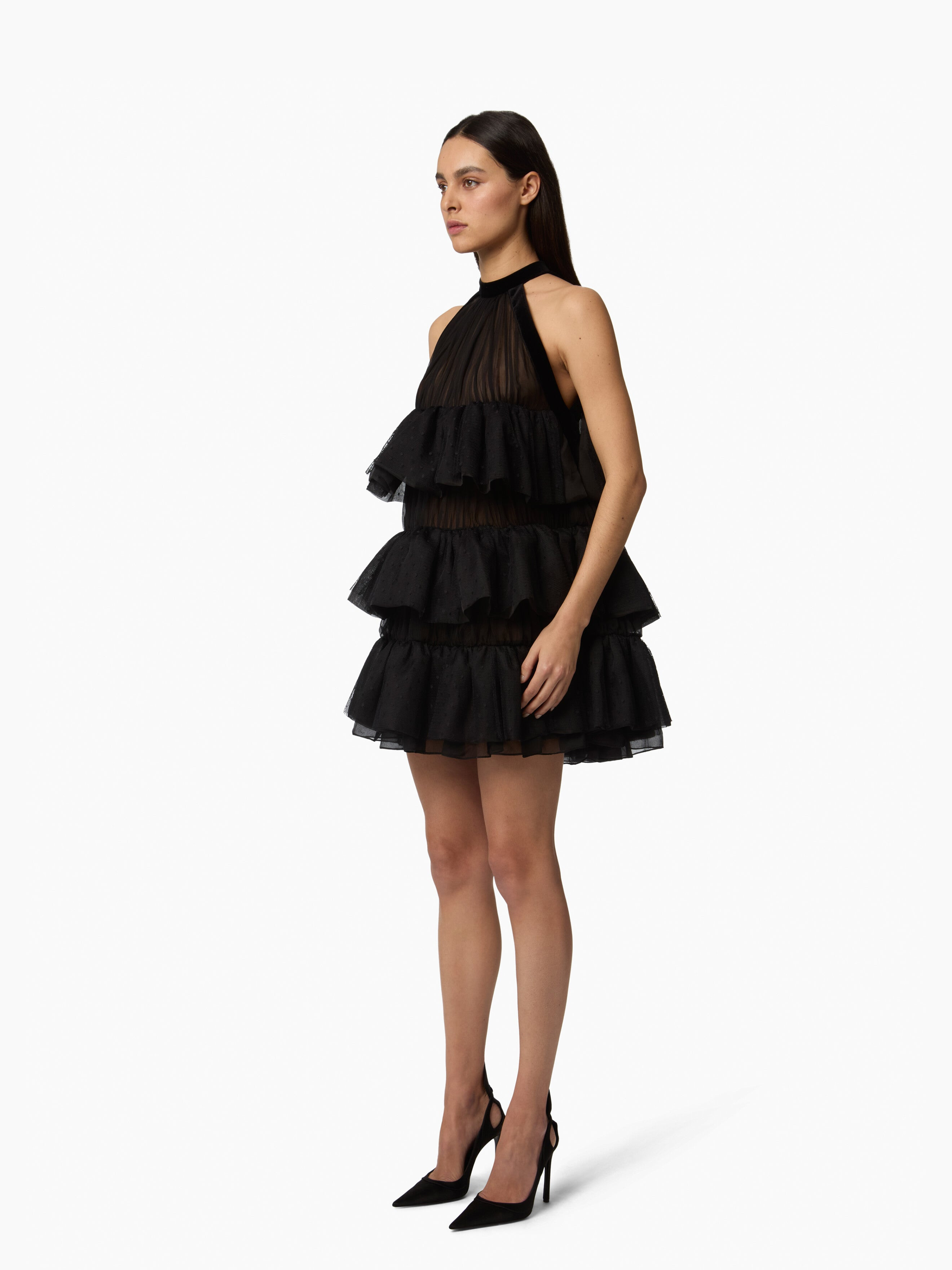 Halterneck Mini Dress - 2