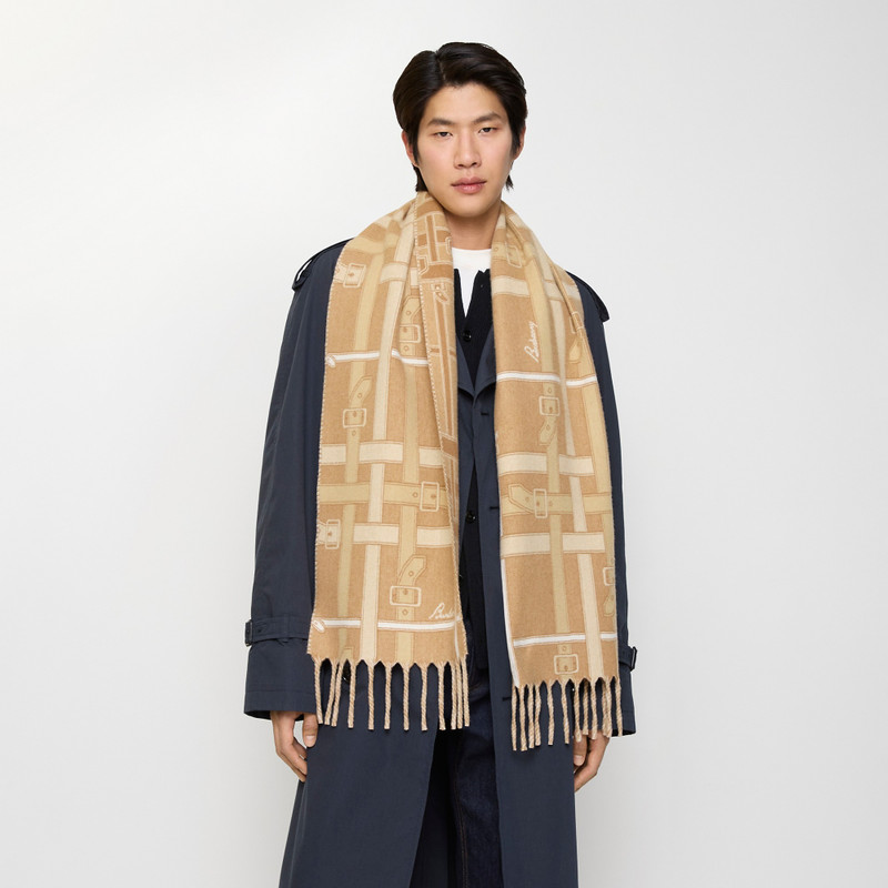 Belt Check Cashmere Scarf 8