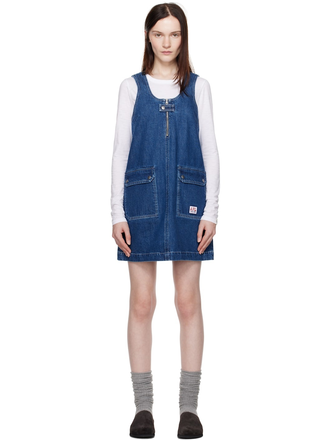 Blue Dominic Denim Minidress - 1