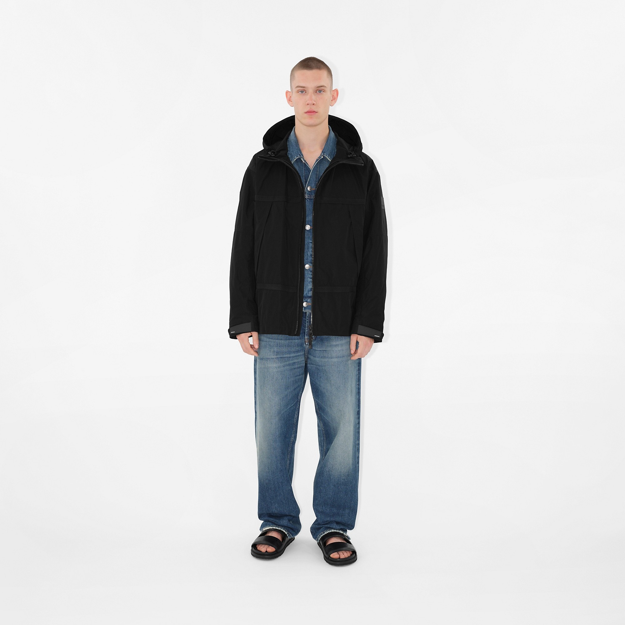 Logo Appliqué Lightweight Hooded Jacket - 2