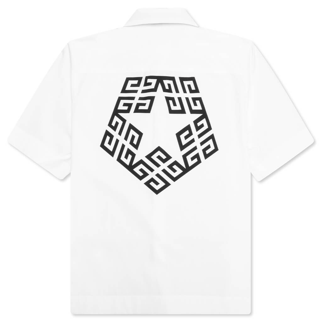 GIVENCHY BOXY FIT PRINT SHIRT - WHITE - 2
