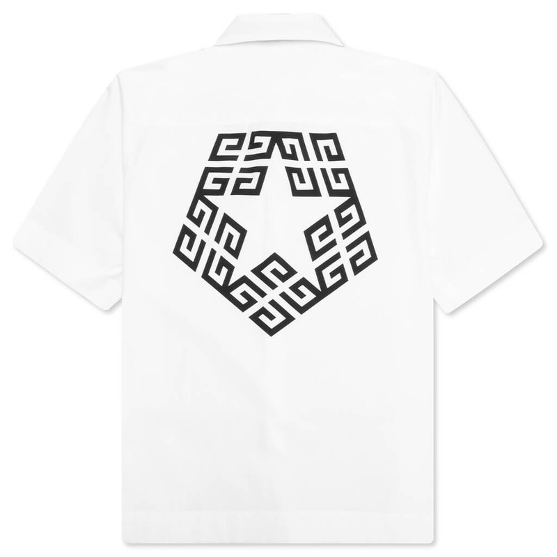 Givenchy GIVENCHY BOXY FIT PRINT SHIRT - WHITE outlook