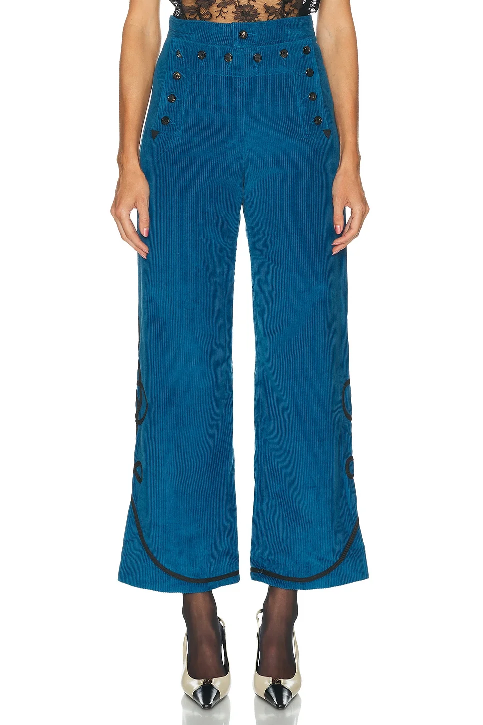 Country Corduroy Sailor Trousers - 1