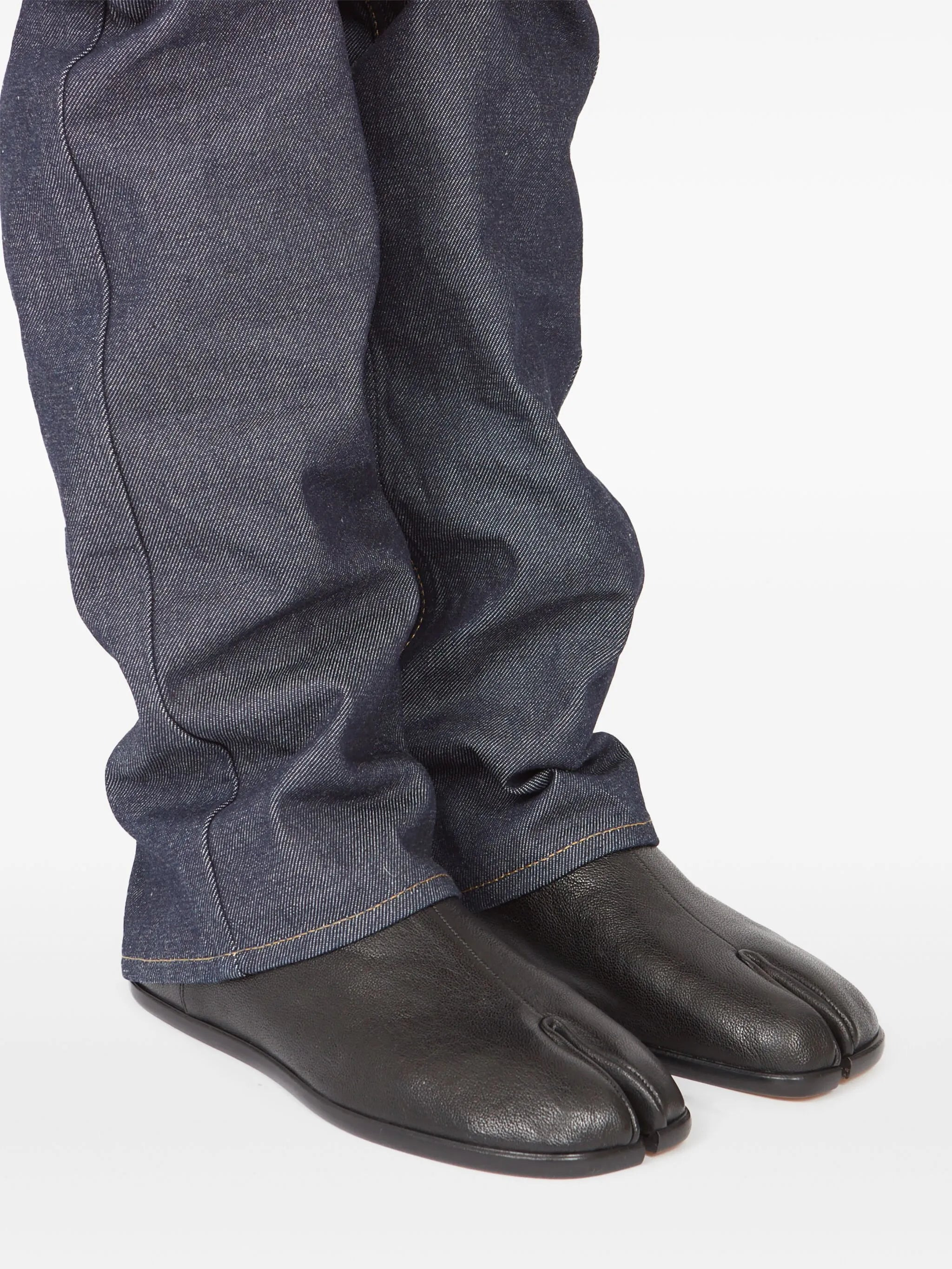 Maison Margiela Tabi Leather Babouche Shoes - 3