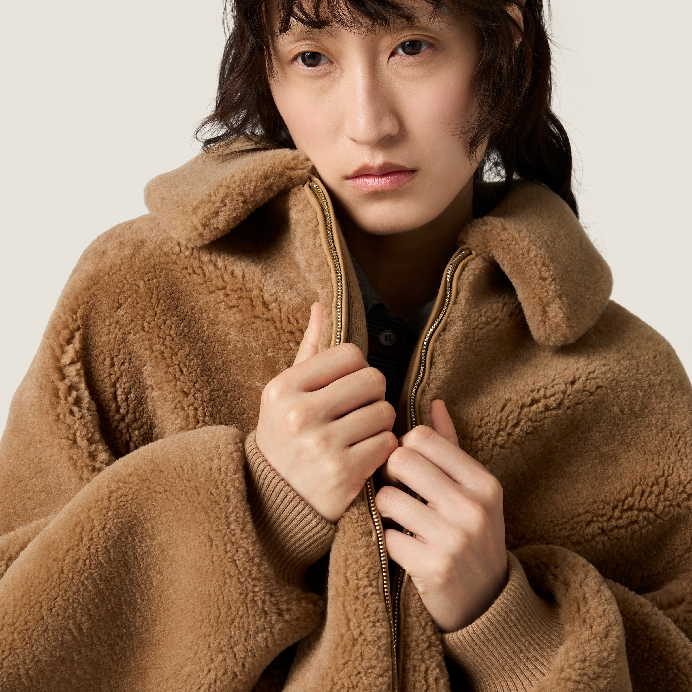 Shearling blouson jacket - 4