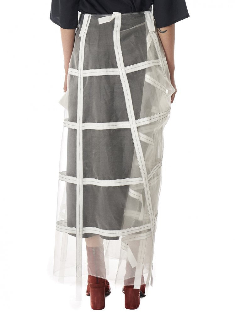 Silk Organza Wrap Skirt - 3