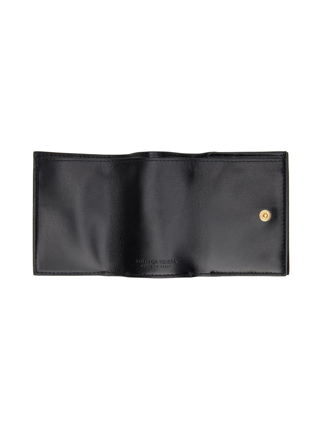 Black Tiny Trifold Wallet - 3