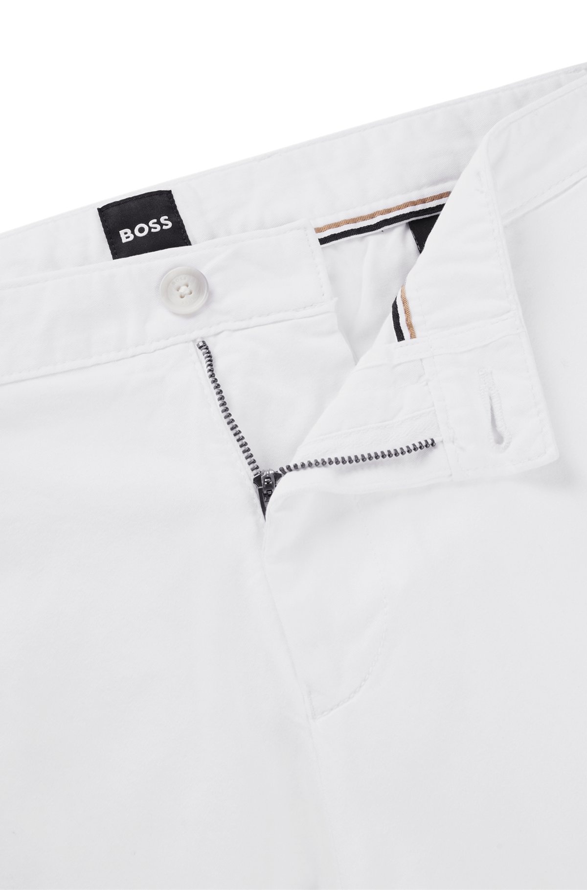 SLIM-FIT SHORTS IN STRETCH-COTTON TWILL - 6