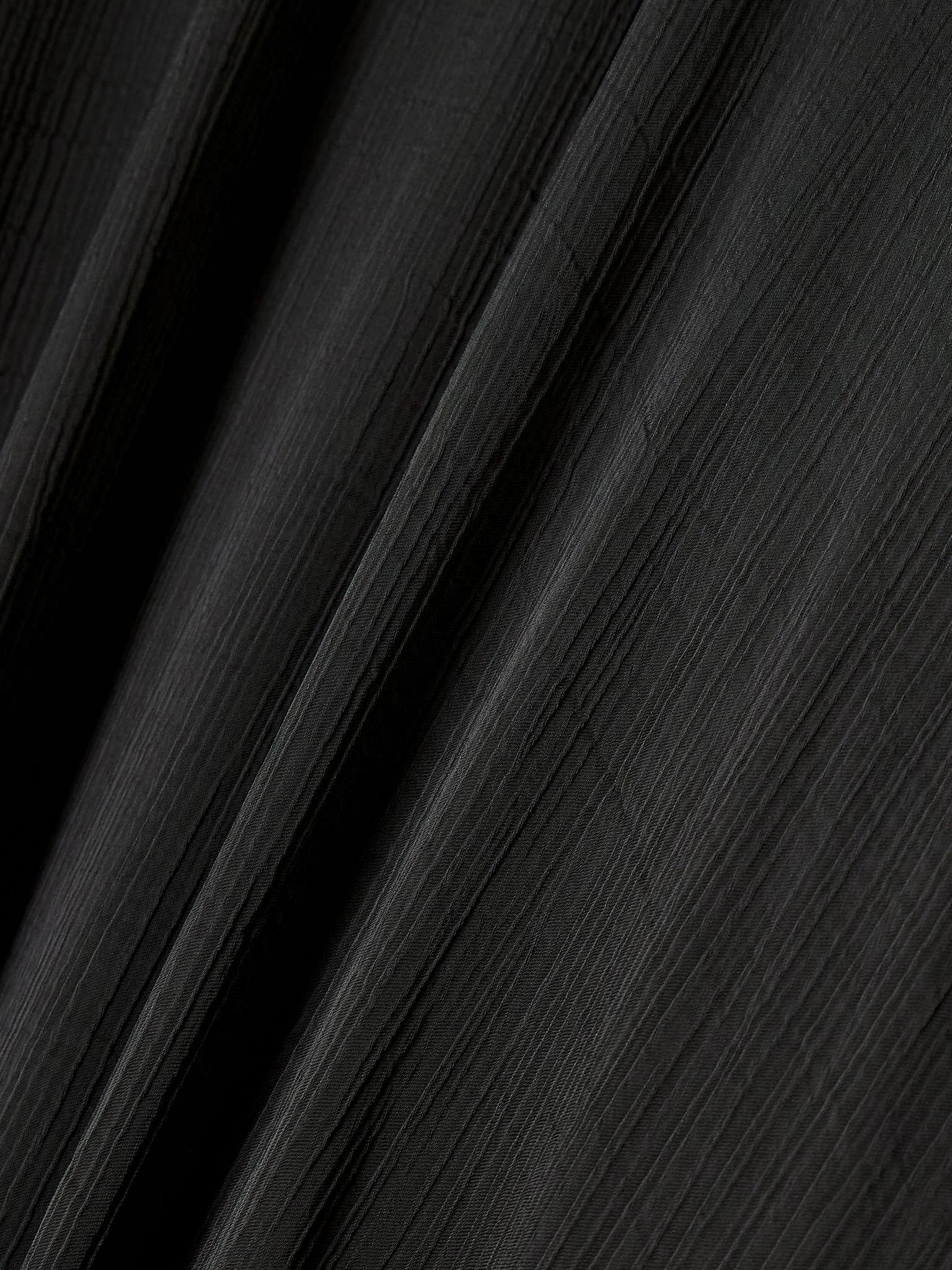 Crinkled-voile maxi dress Black - 4
