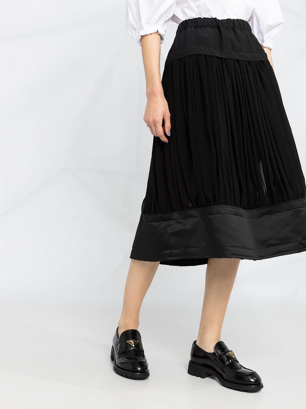 pleated midi skirt - 3