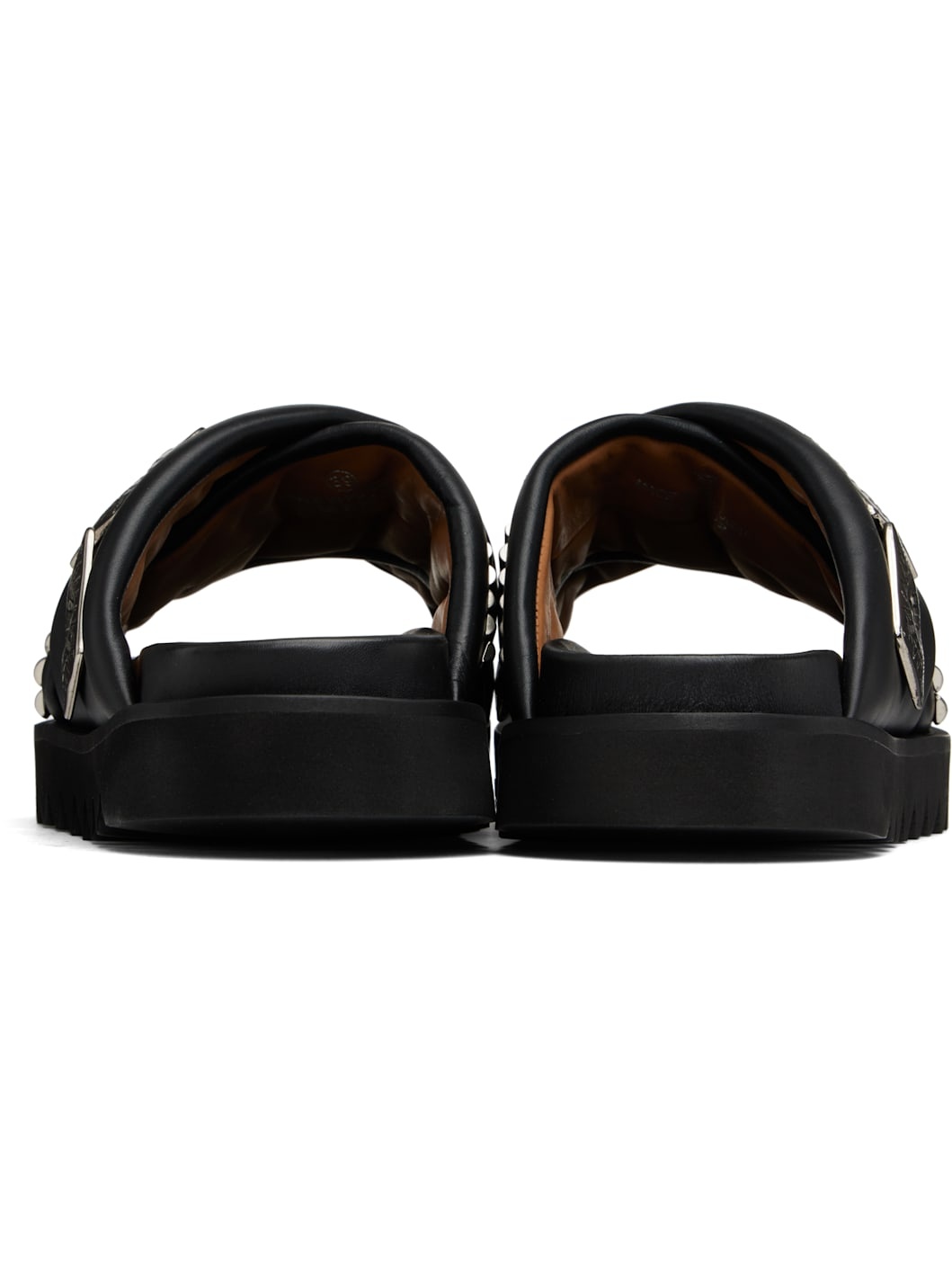 SSENSE Exclusive Black Padded Leather Sandals - 2
