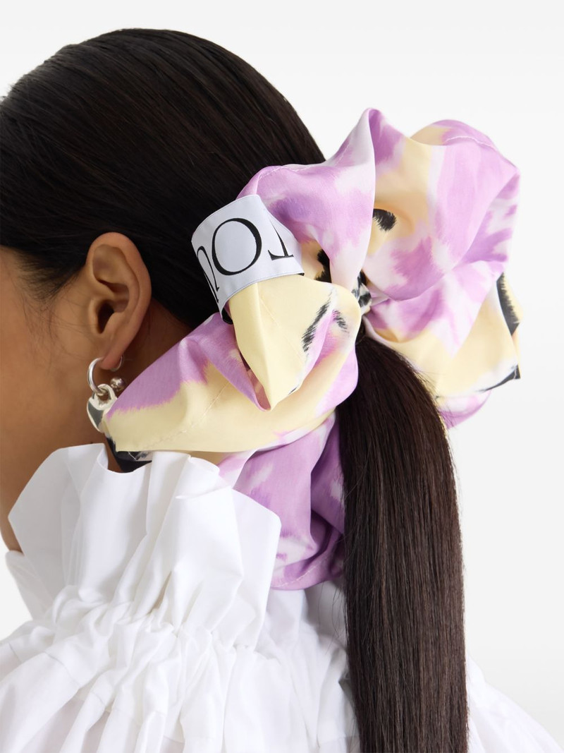 PATOU logo-patch scrunchie outlook