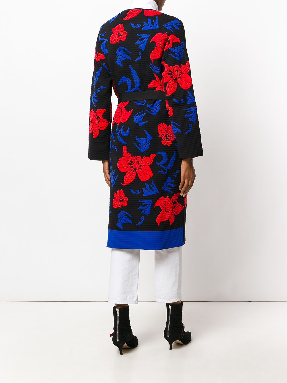 knit belted overcoat - 4