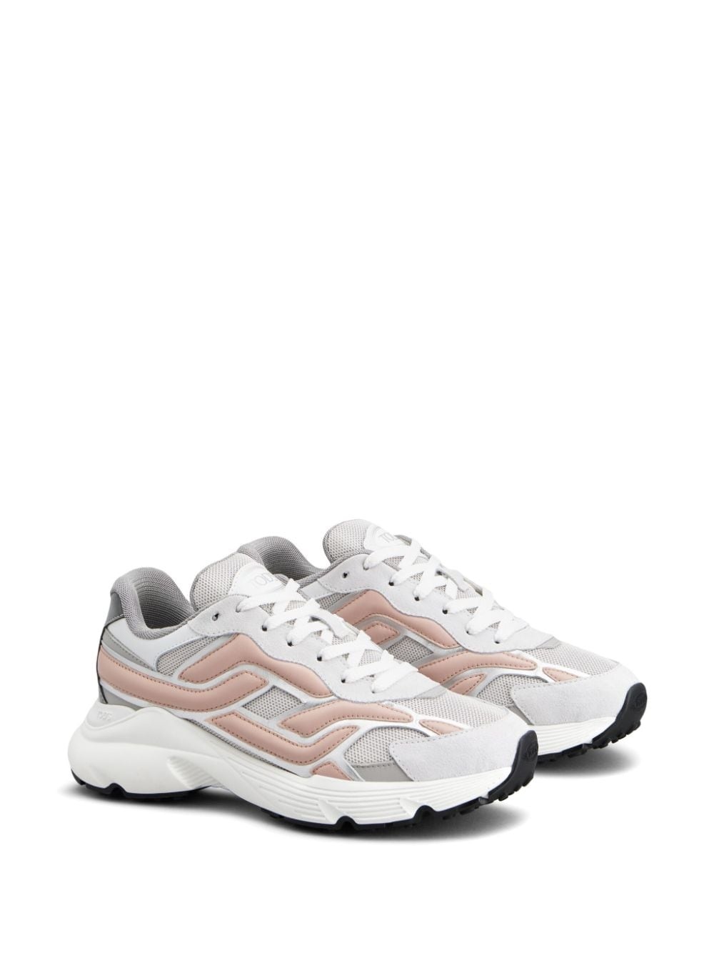 panelled low-top sneakers - 2