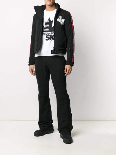 DSQUARED2 logo-tape ski jumpsuit outlook