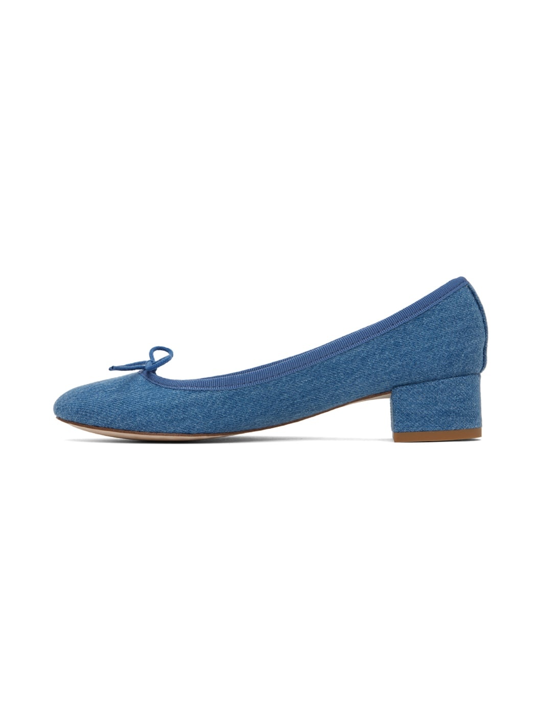 Blue Camille Denim Ballerina Heels - 3