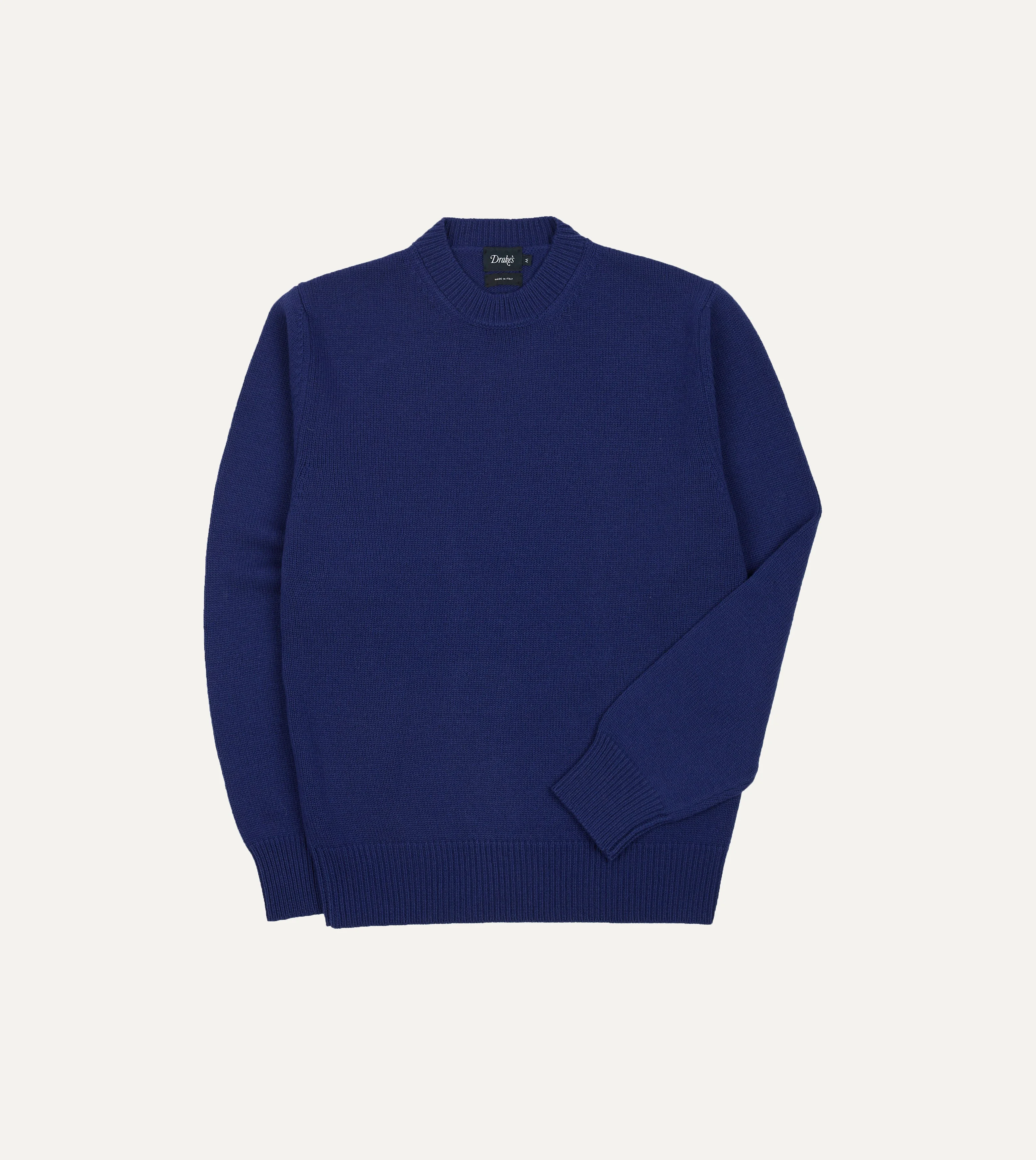 Blue Wool-Cashmere Crew Neck Jumper - 1