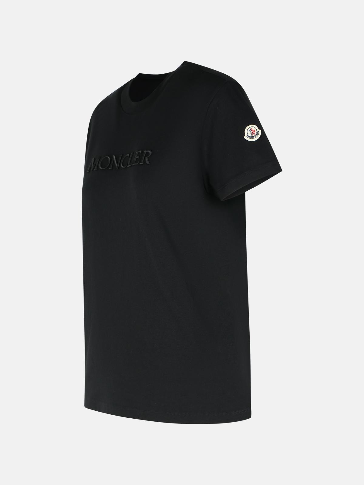 BLACK COTTON T-SHIRT - 2