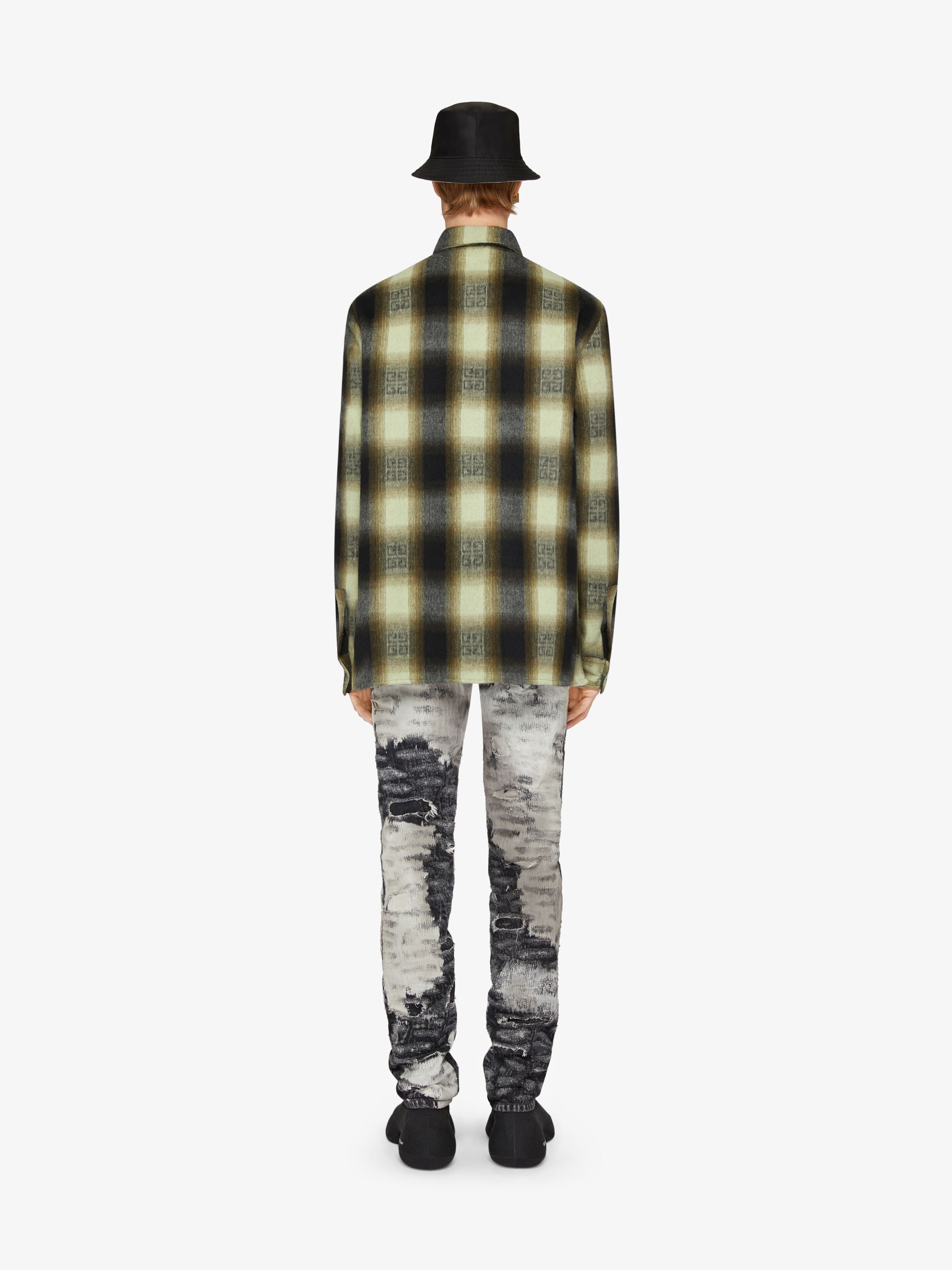 OVERSHIRT IN 4G CHECKED WOOL - 4