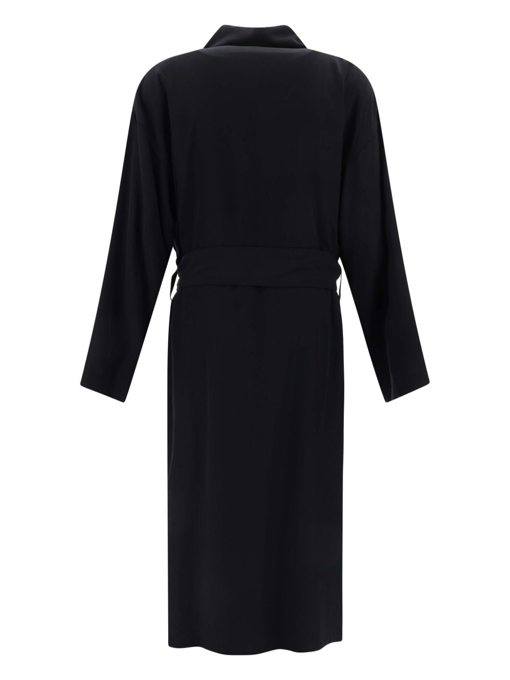 belted maxi trench coat - 2
