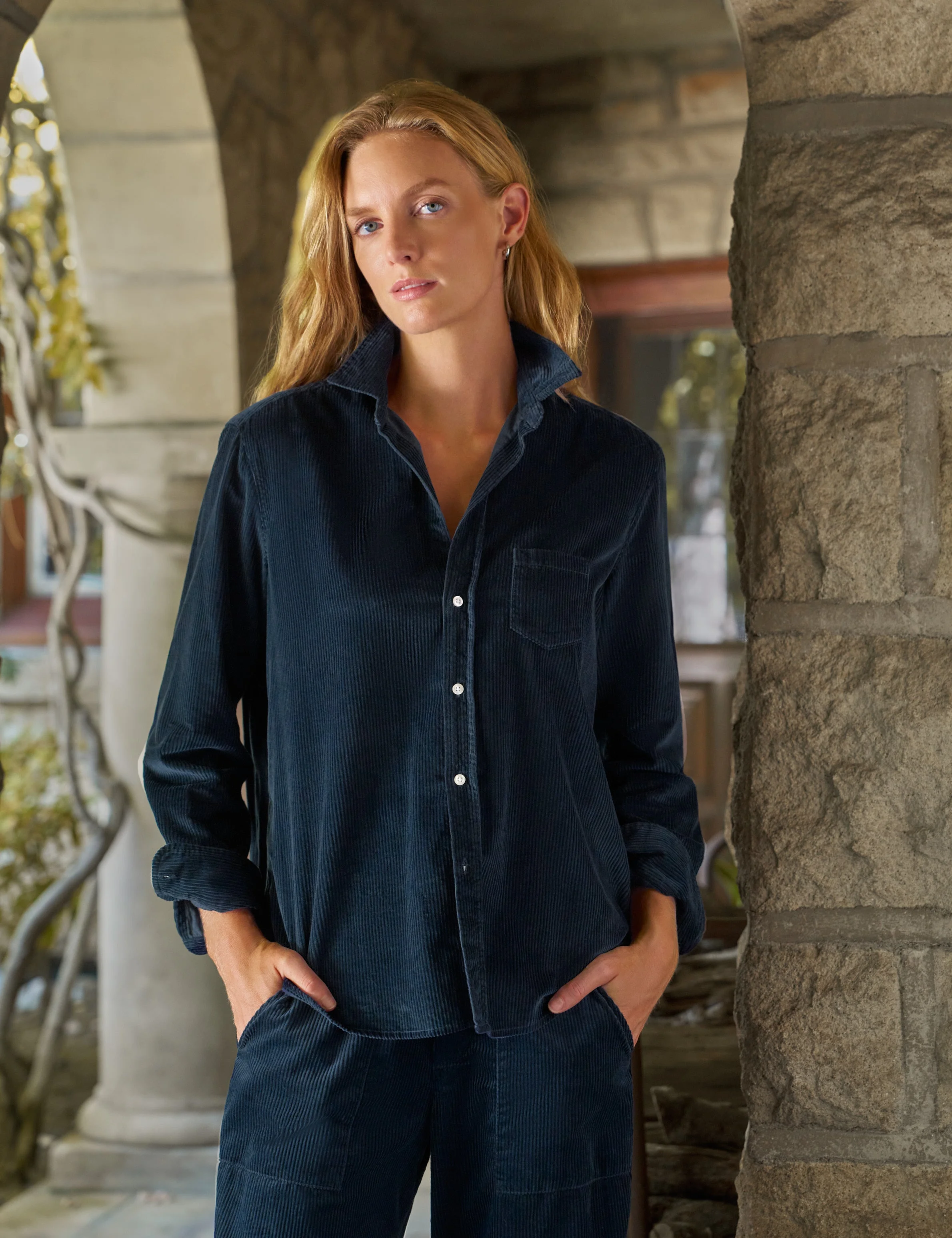 Relaxed Button-Up Shirt - 1